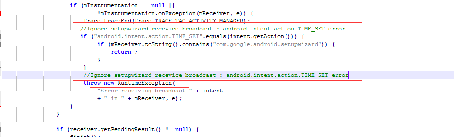 throw new RuntimeException 异常没有被try-catch 导致crash