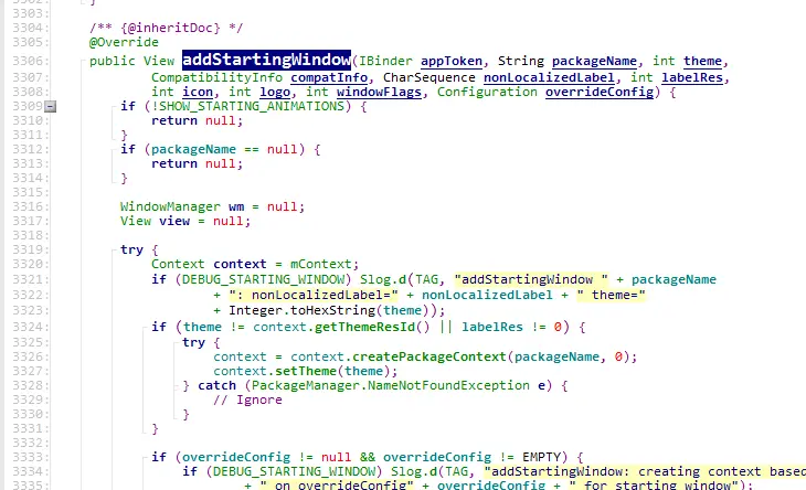 addStartingWindow方法