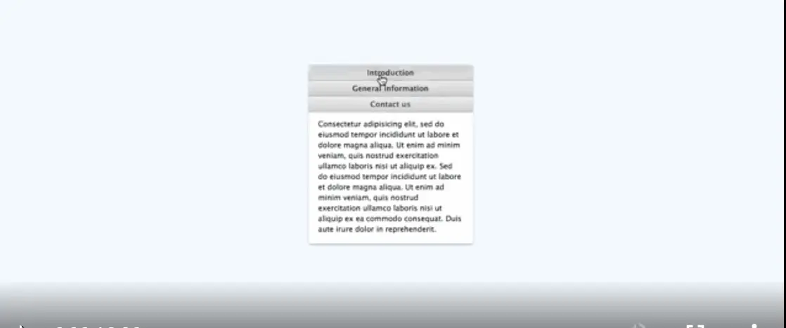 Retro Clickable Accordion Menu
