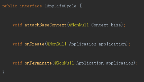 Application 代理类生命周期接口