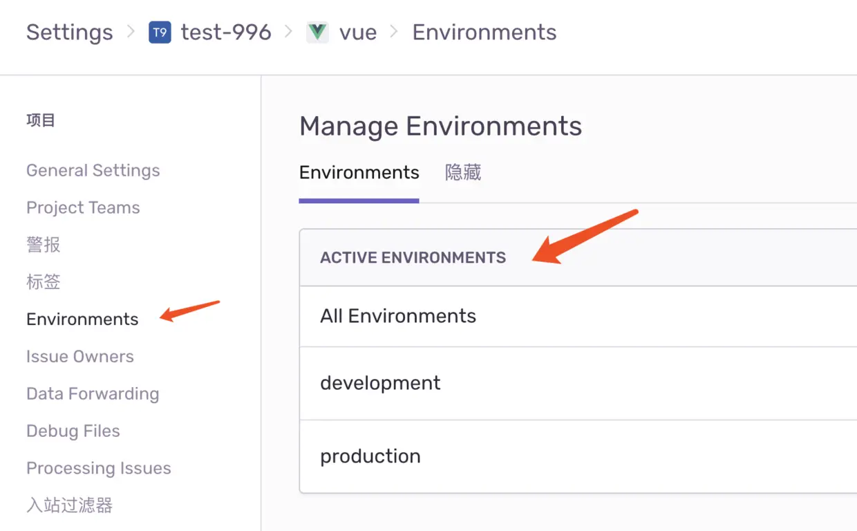 配置选项中设置之后的值