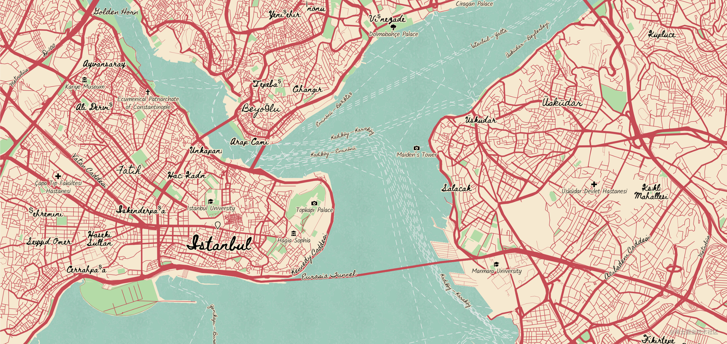 Treasure Treasure style navigation map were born | Mapbox map design ...