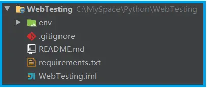 初始化环境项目结构示例