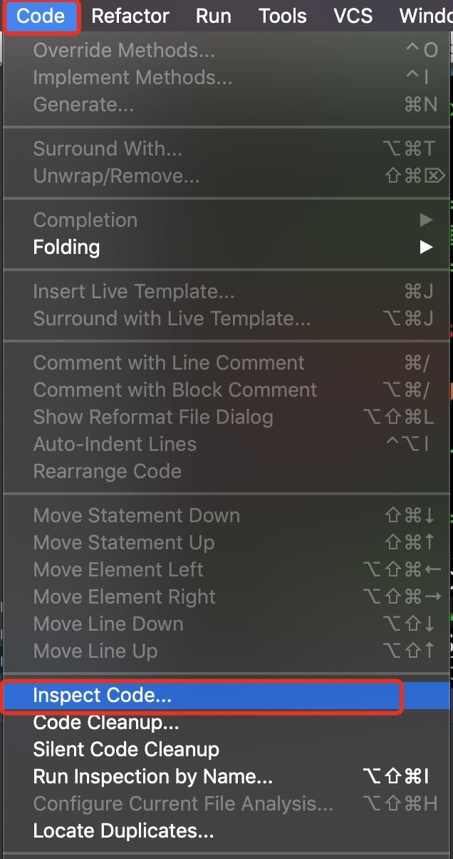 AppCode Inspect Code