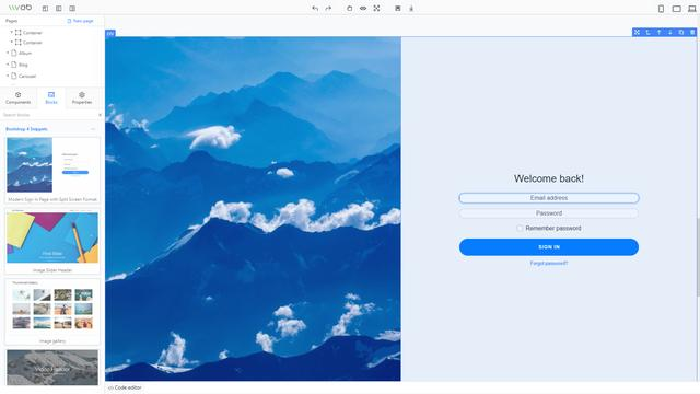 网页设计，使用拖拽的方式生成网页！JavaScript库——VvvebJs 