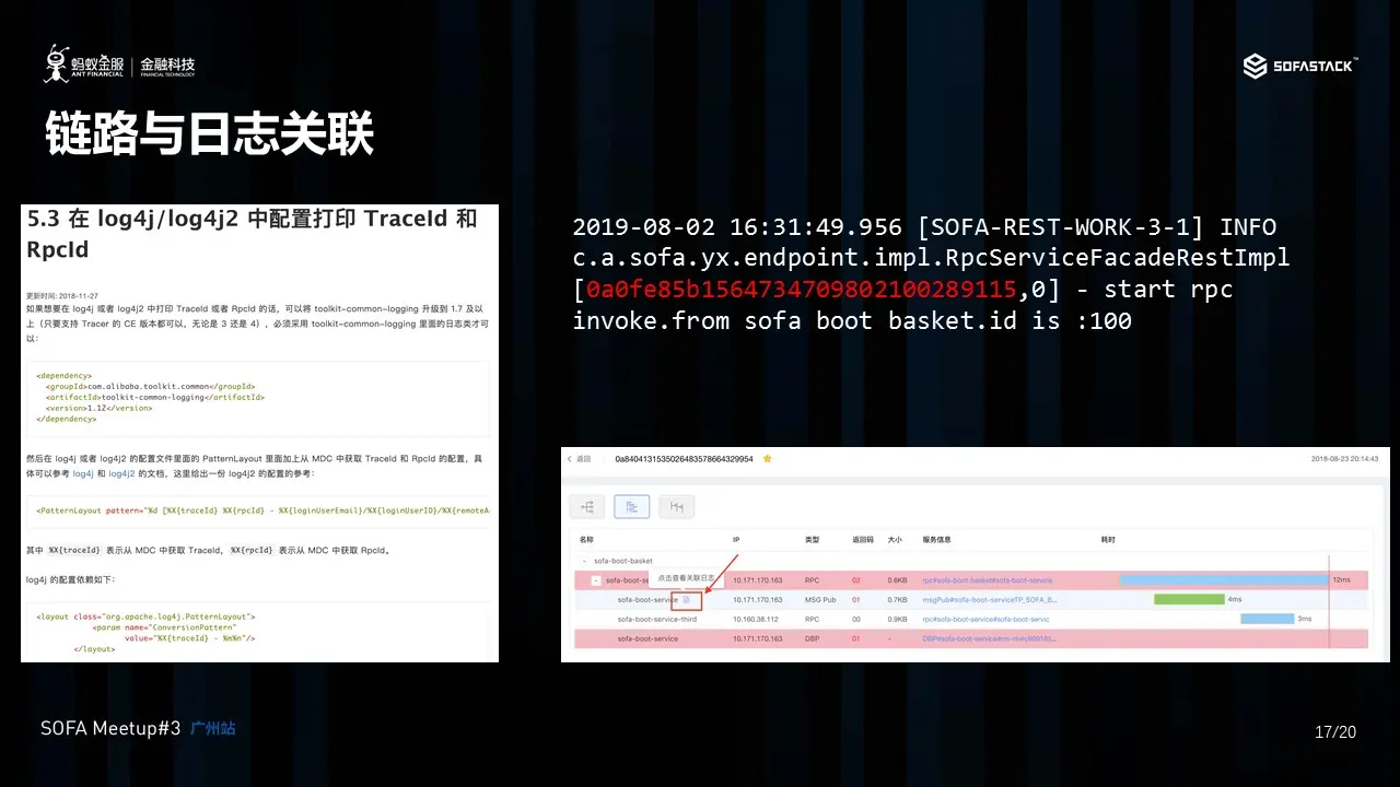链路与日志关联