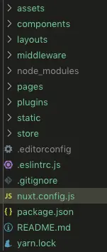 脚手架创建的项目结构