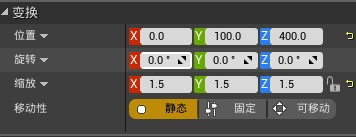 缩放后世界坐标系变换矩阵