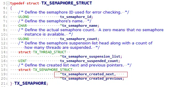 TX_SEMAPHORE定义