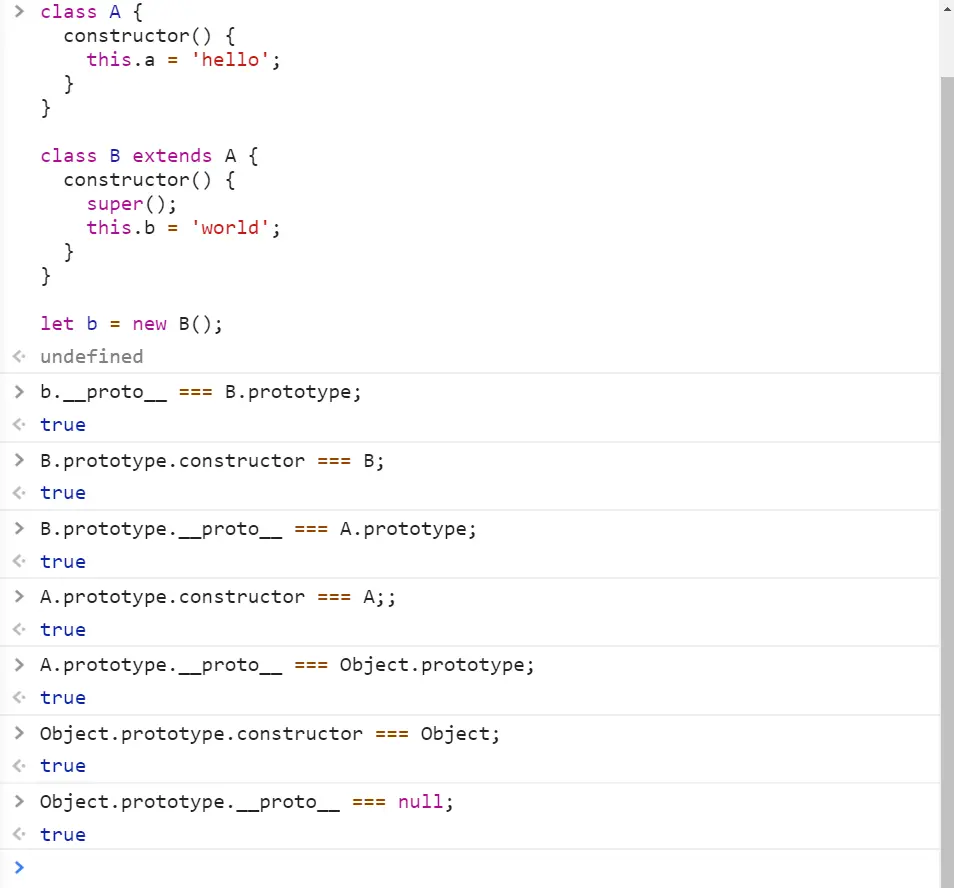b 的原型链验证图