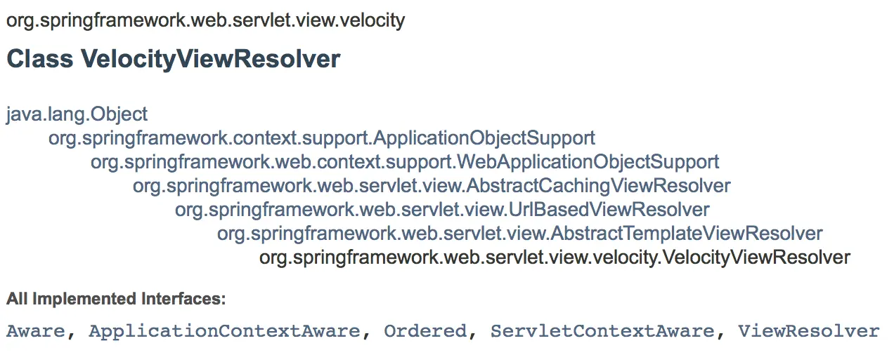 Velocity视图解析器继承关系