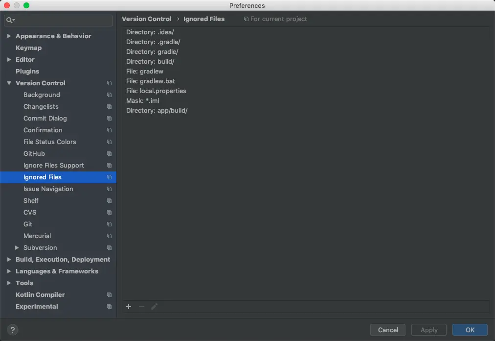 配置svn忽略规则