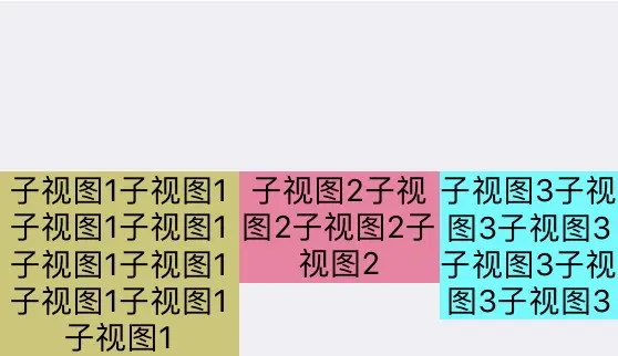 UIStackViewAlignmentFirstBaseline（axis为水平）