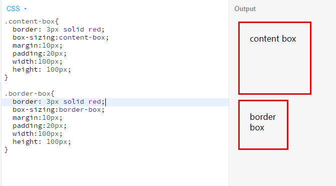 相同样式不同盒模型的区别
