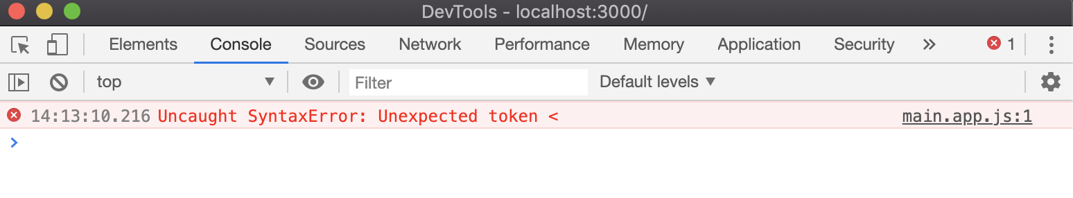 Uncaught SyntaxError