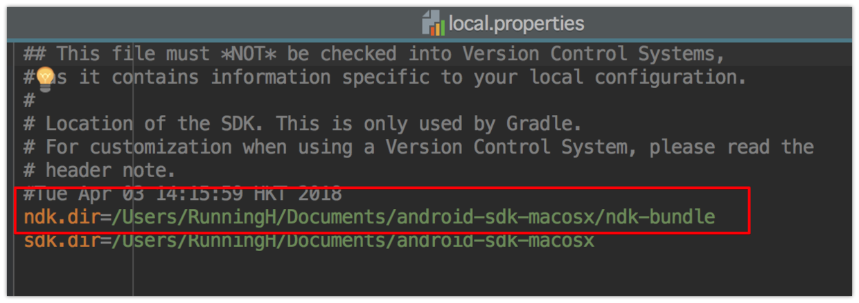 定义ndk的存储路径