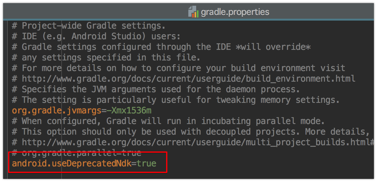 gradle.properties文件的配置