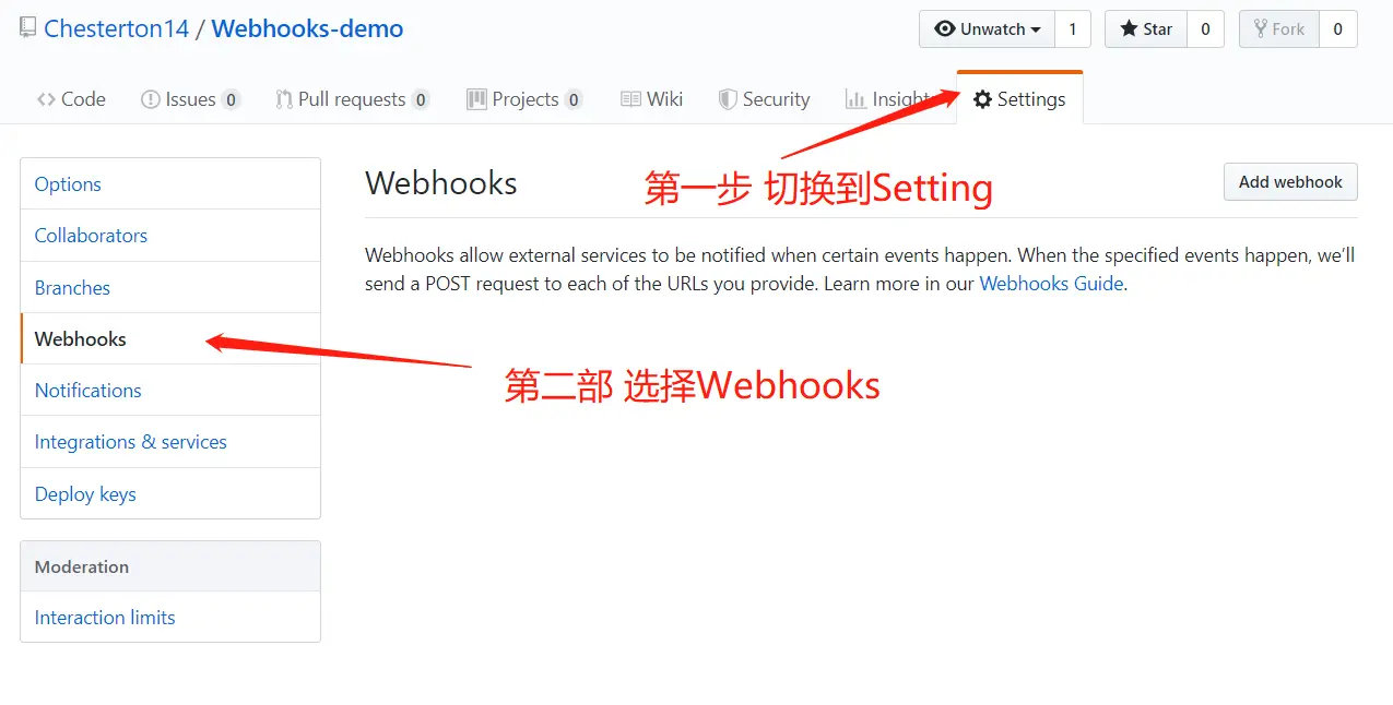 开启Webhooks