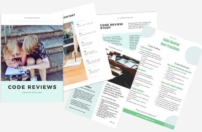 Check out the VIP [Code Review e-Book](https://www.michaelagreiler.com/code-review-e-book/) I prepared for my subscribers.