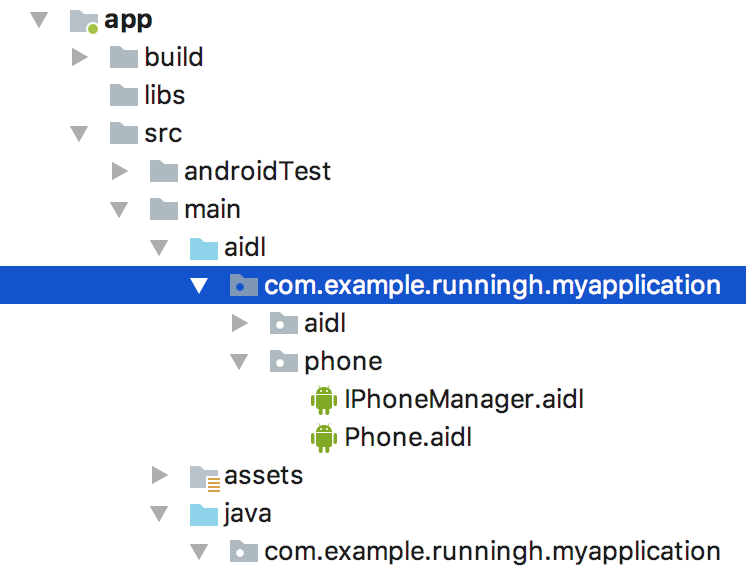 客户端aidl文件结构