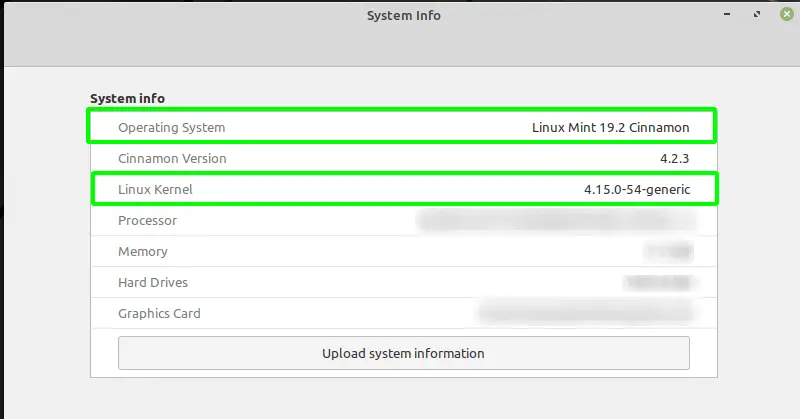 System Info