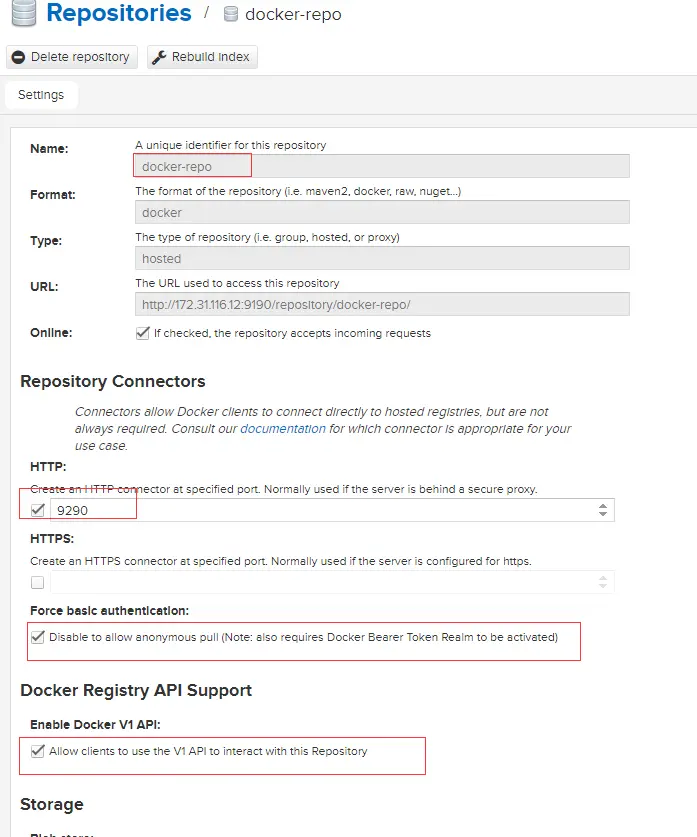 nexus创建docker私服仓库