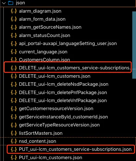 本地mock数据文件命名