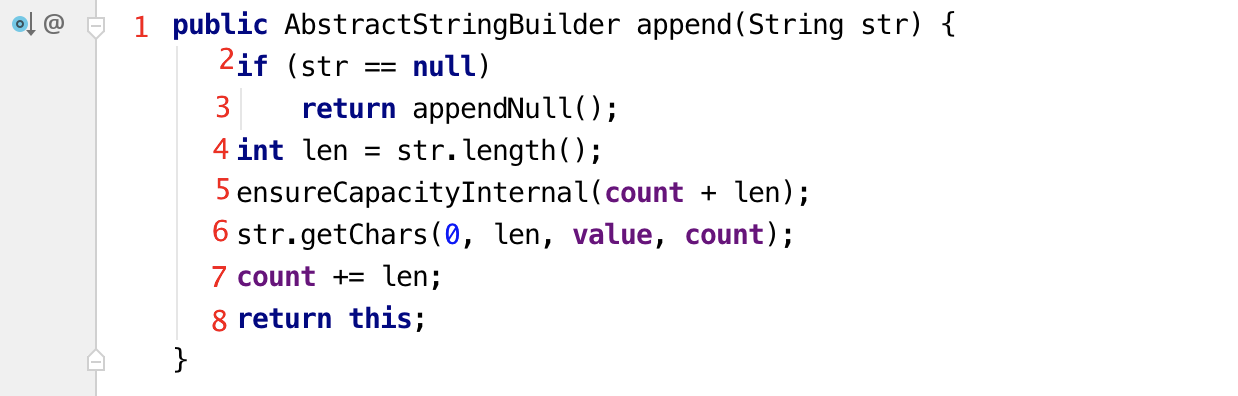 AbstractStringBuilder.append(String str) AbstractStringBuilder.append(String str)