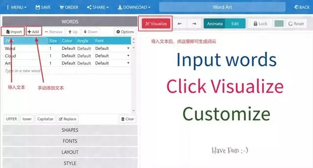 厉害了！不用一行代码，手把手教你制作漂亮词云