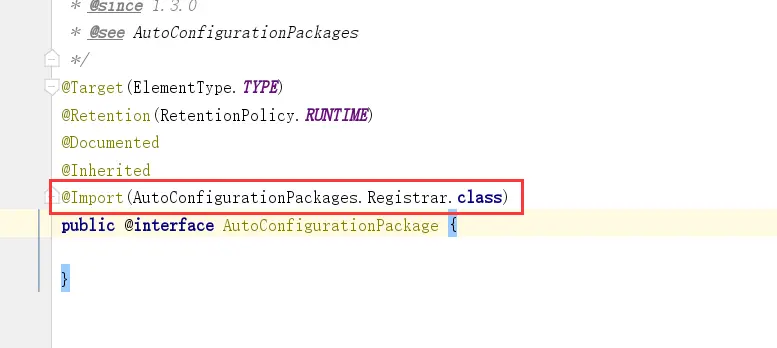 @AutoConfigurationPackage
