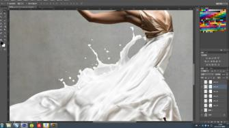 如何在ps中添加图片上的塑料布效果