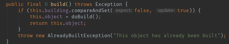 AbstractSecurityBuilder#build()
