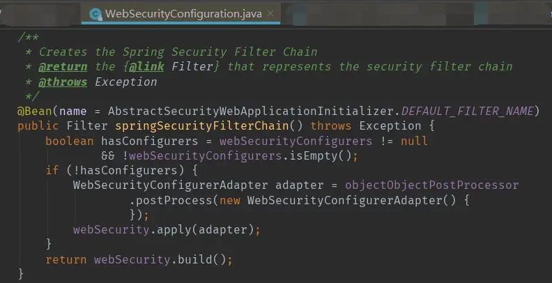 springSecurityFilterChain()