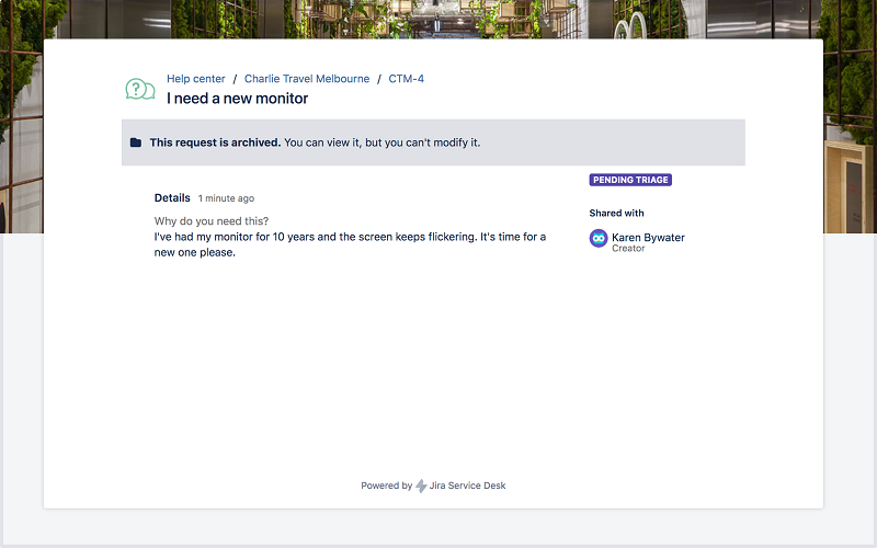 屏幕显示存档问题,并显示已存档的消息 屏幕显示存档问题,并显示已存档的消息