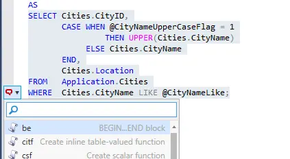 使用SQL Prompt重构批处理或对象