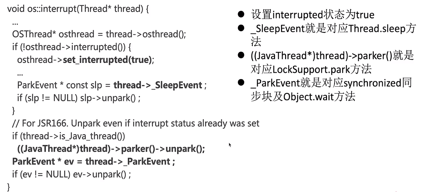 interrupt()源码分析