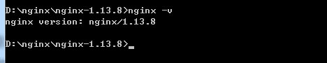 nginx -v查看版本号测试是否正常
