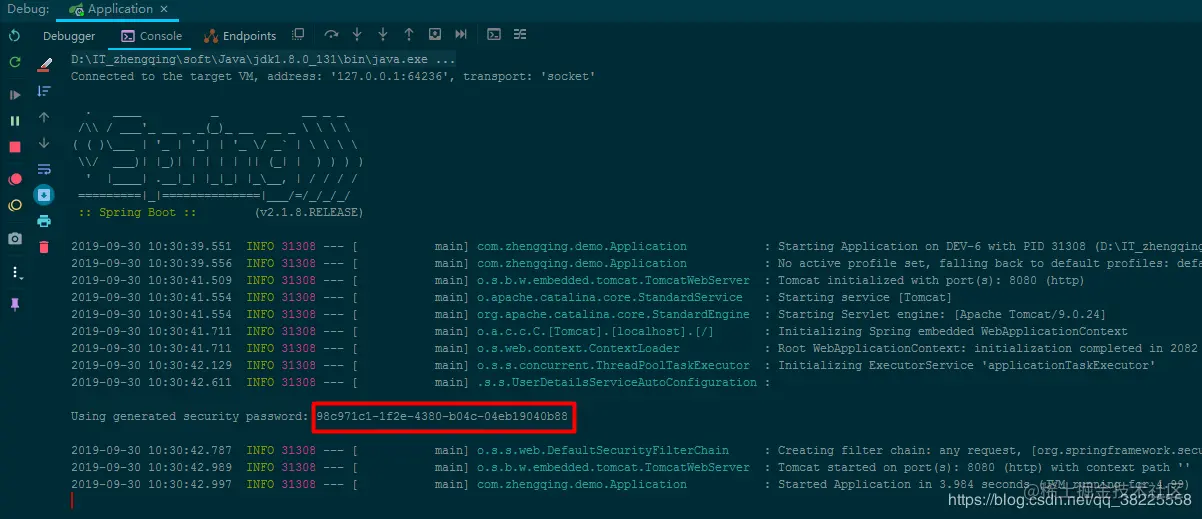 SpringBoot集成SpringSecurity入门体