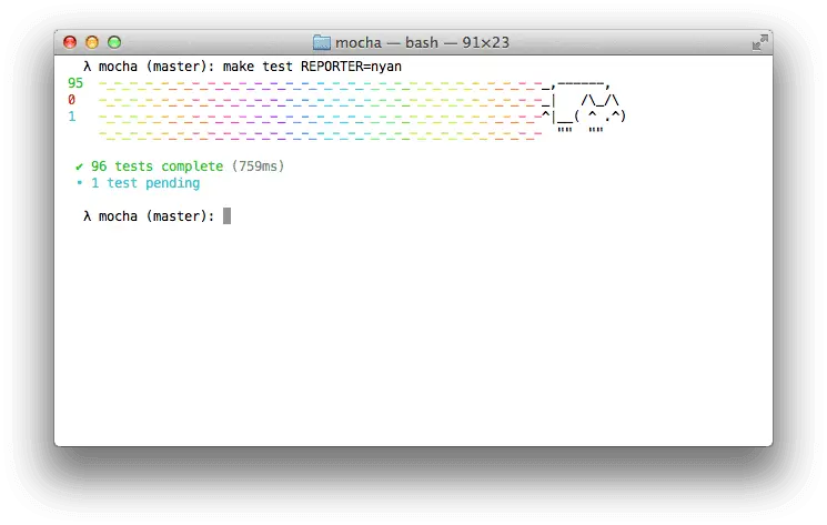 js nyan cat 测试报告