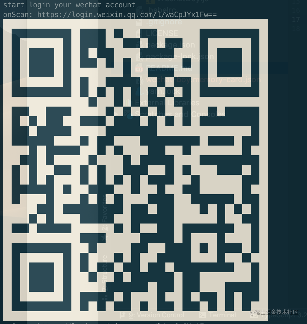 Build a wechat robot based on Node.js - Moment For Technology