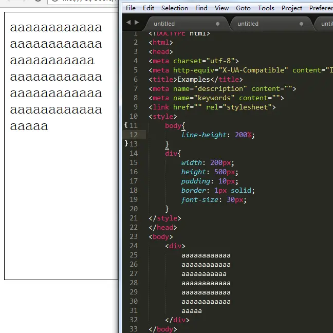百分比继承的是父元素字体的200%行高
