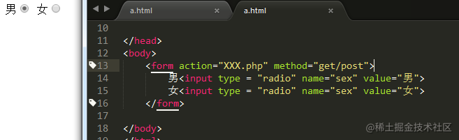 表单标签form 的使用 掘金