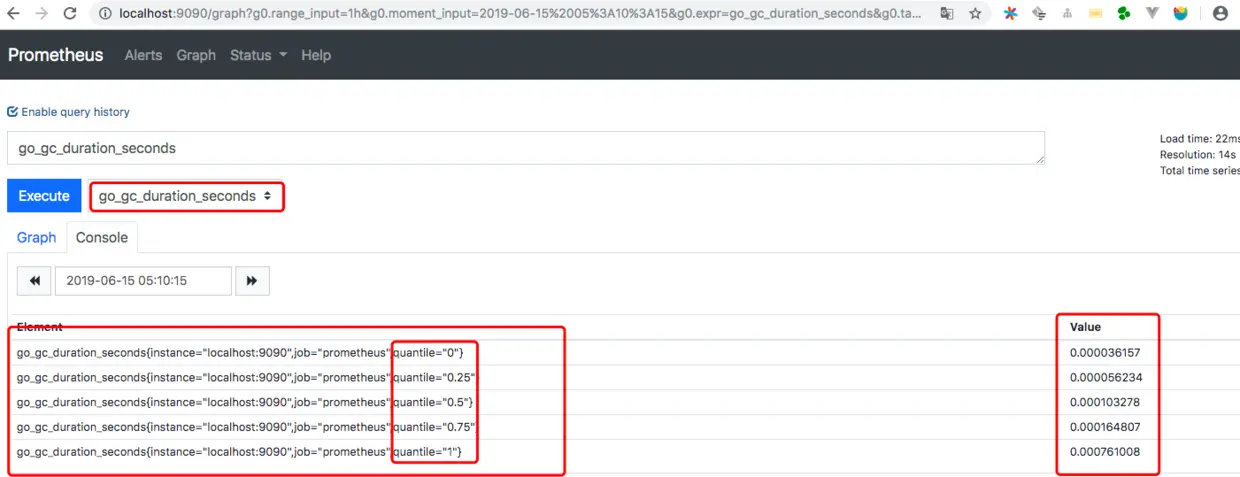 单metrics指标数据
