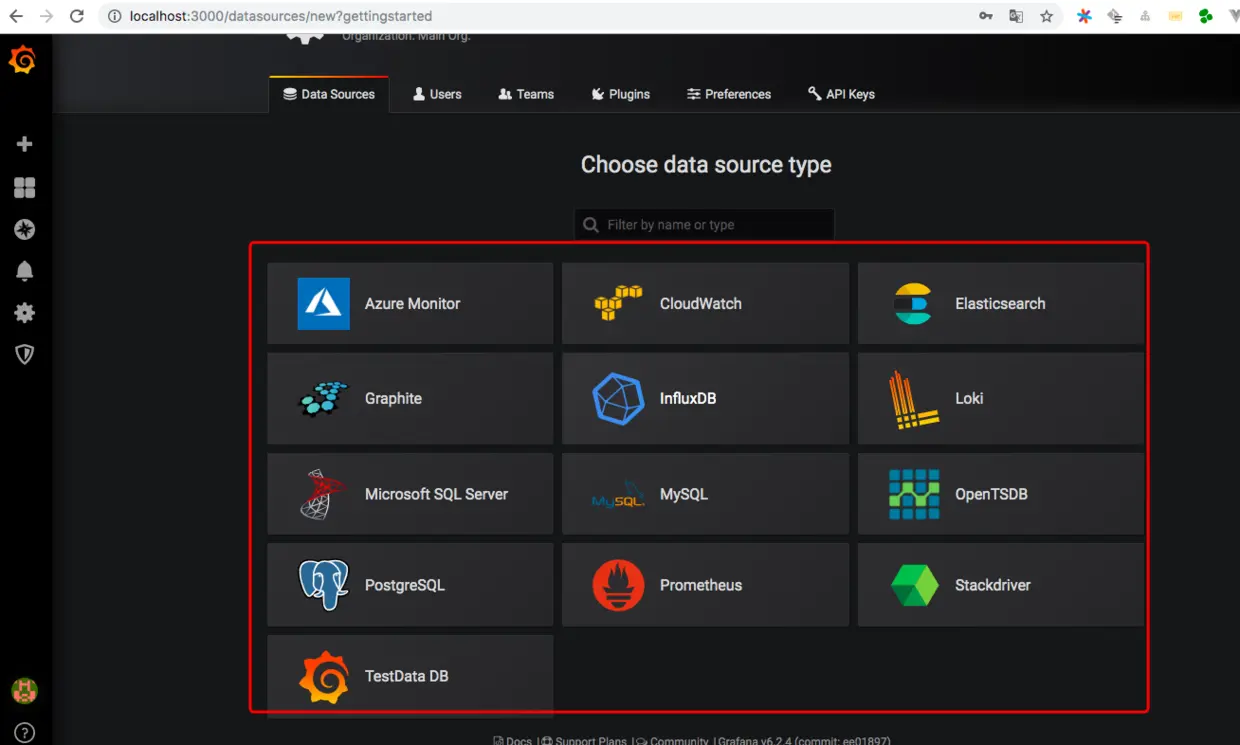 grafana数据源配置