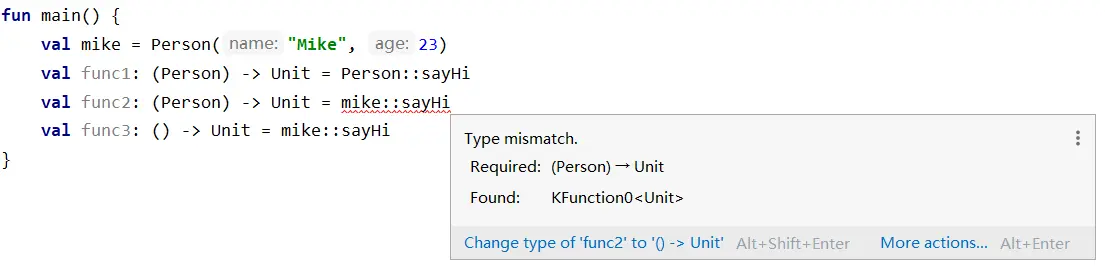 receiver具体化之后的报错