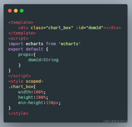 Vue+Echarts custom visual chart component - Moment For Technology