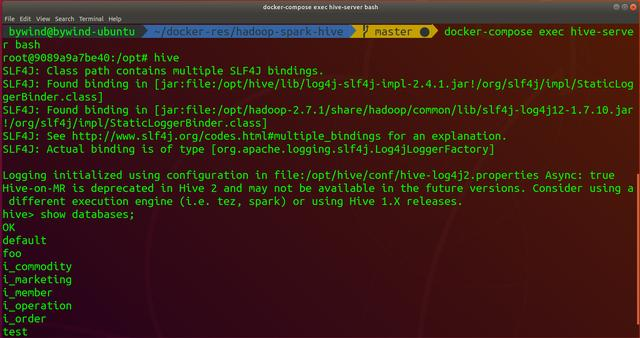 Docker 搭建的大数据环境，一键启停