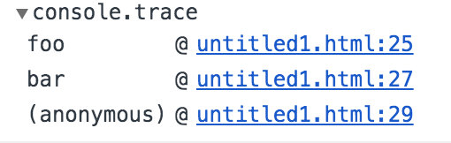 console.trace()