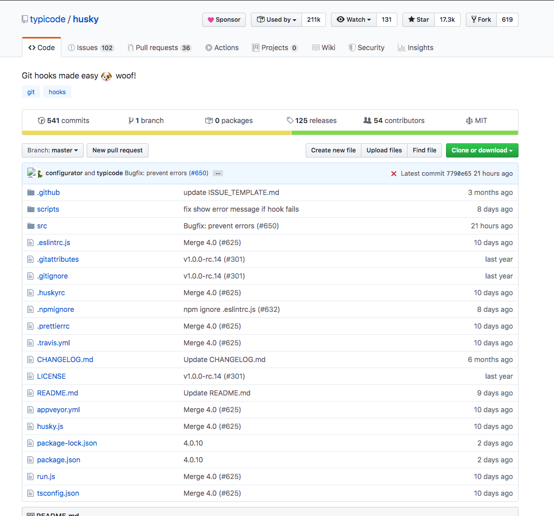 译】Husky中文文档(webpack、babel、antd都在用！)Husky 能让你更简单地使用Git hooks - 掘金