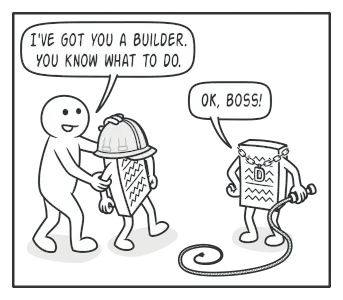 Director知道执行哪些构建步骤来获得产品